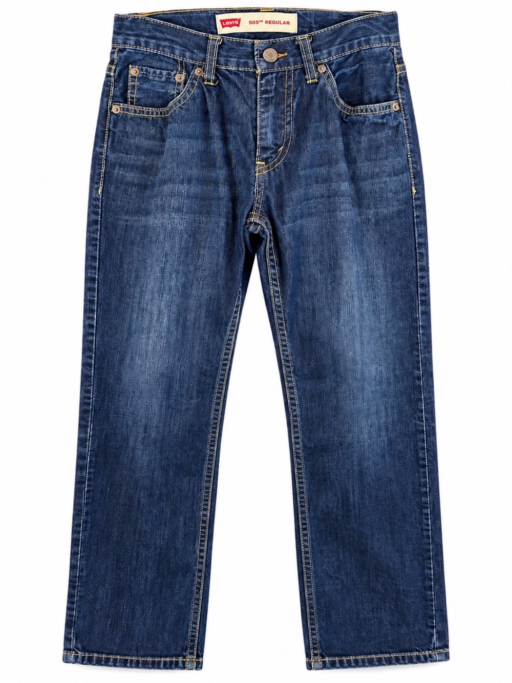 Levi’s 505 Regular Girls Jeans Size 12 Reg W26 L26 Dark Wash Straight Leg